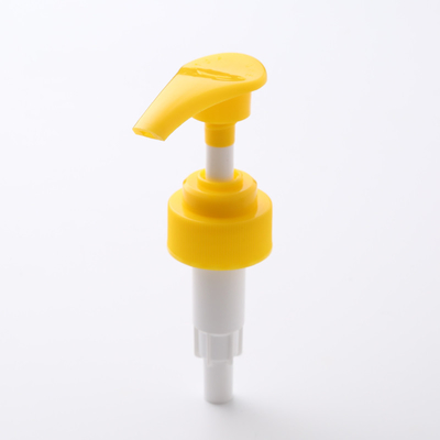 Yellow Color Plastic Lotion Pumps 28/400 Liquid Hand Soap Dispenser Pump