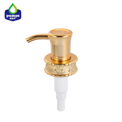 Luxury Golden Color Lotion Dispenser Pump For Cosmetic Gel Or Shampoo Bottle 33/410