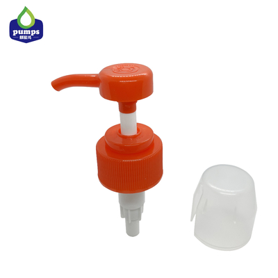 Ribbed Closure Plastic Lotion Pumps With Caps Size 38/415 4cc