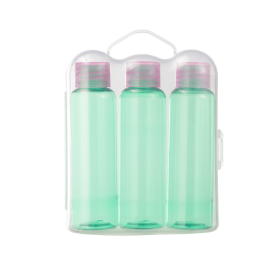Travel set bottle any color skincare travel-sized  50ml bottle plastic shampoo shower gel packaging set