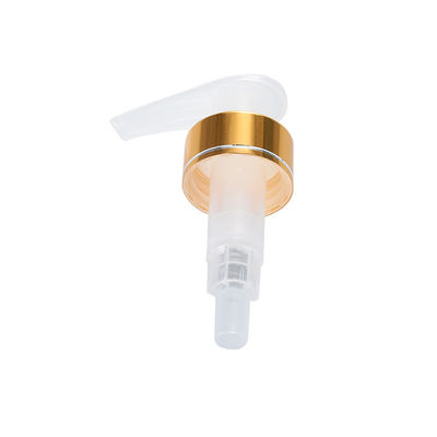 Plastic Hand Gold Lotion Pump Big Dosage 28mm 32mm 38mm Custom Logo