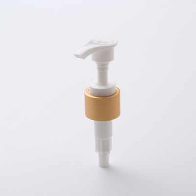 Ribbed 24 410 Black Lotion Pump / Aluminium Gold Dispenser Pump