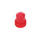 Ribbed Red Plastic Screw Caps Custom Logo Non Spill 28/415