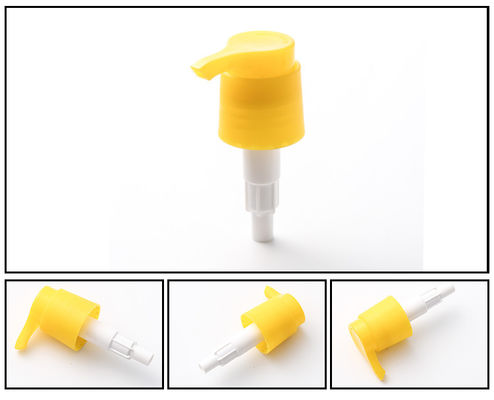 OEM Plastic Golden Lotion Soap Dispenser Pump For PET Bottle