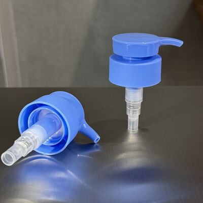 28mm24mm blue dispenser pump 2cc 4cc for PE bottle shampoo show gel