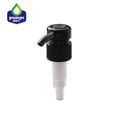 28mm 4CC Screw Black Plastic Soap Pump for Shampoo Shower Gel