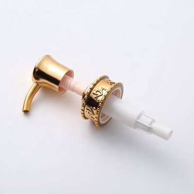 ODM UV Aluminum Rose Gold Soap Pump , 33/410 Lotion Transfer Pump